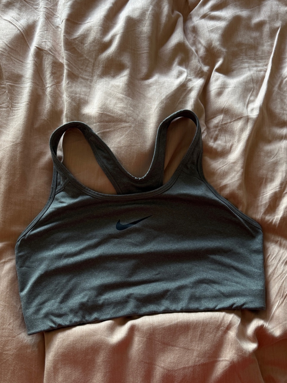 Nike Dri-Fit Gray Racerback Sports Bra